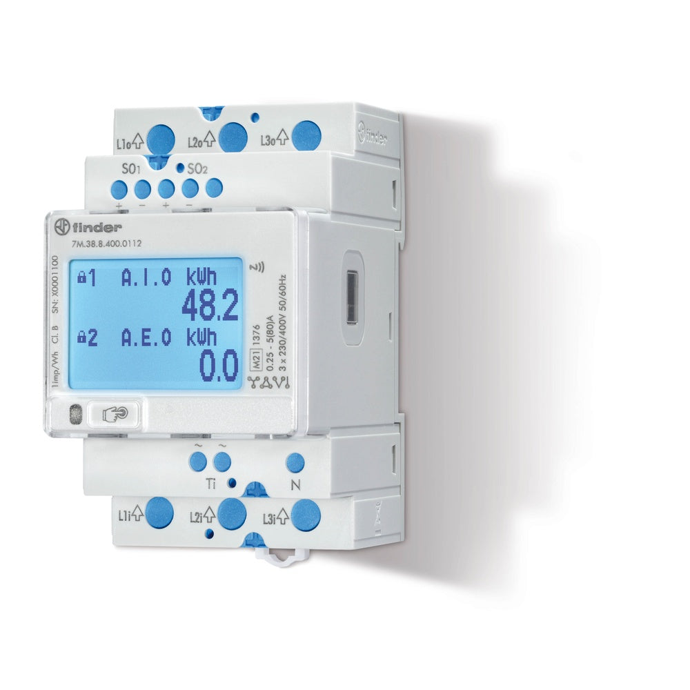 Compteur D'Énergie Numérique 3 Phases 80A MID Avec Interface M-Bus - 7M.38.8.400.0312