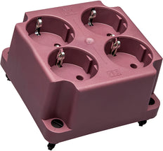 ABB 3640 Couvercle Rouge Avec Prise Schuko 4-Fentes - 1SPA007130F9265