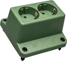 ABB 3640 Double Prise Schuko Capot Vert Recyclé - 1SPA007130F9250