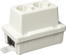 ABB Prise Schuko Double Avec Boîte De Fin D'alimentation GST18 - 1SPA007102F9300 [5 Pièces]