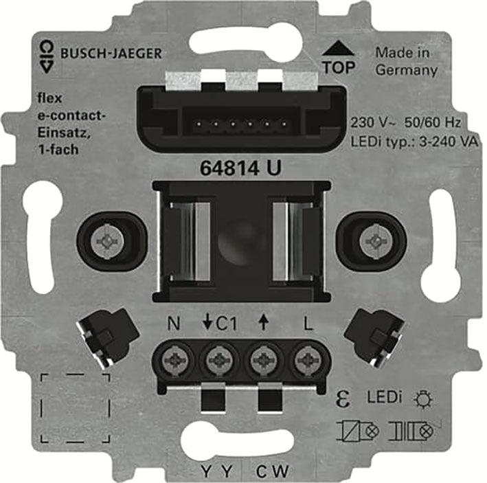 ABB Busch FlexTronics Prise De Base E Avec Contact Unique - 2CKA006800A3047