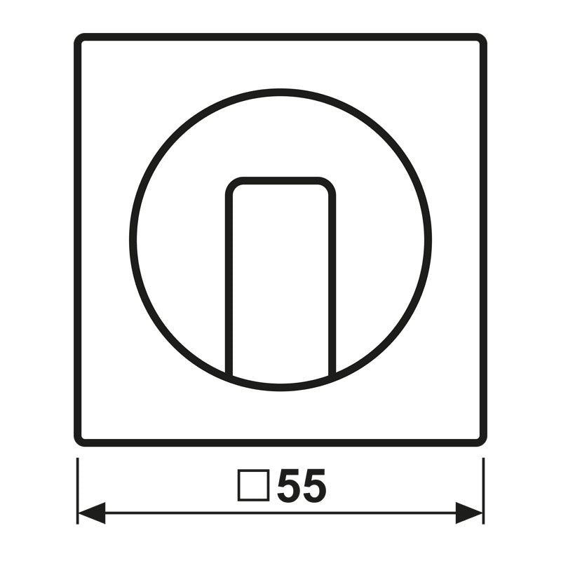 Série A500 Plaque De Capot Rotatif Noir Mat - A1541BFSWM