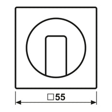 Série A500 Plaque De Capot Rotatif Noir Mat - A1541BFSWM