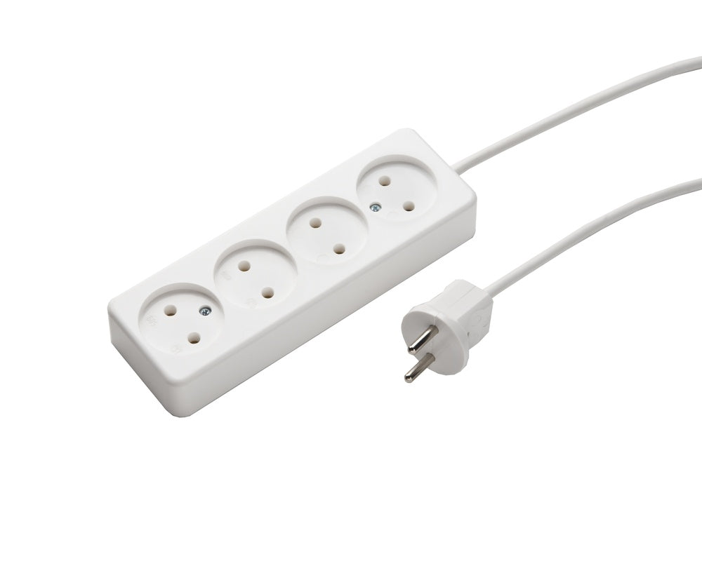MK Multiprise 4 Voies Avec Câble De 1,5M - 509ZL/15/KWS