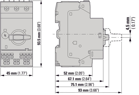 Eaton PKZM0 6.3A Disjoncteur De Protection De Moteur - 199185