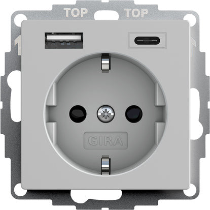 Prise Schuko Double Usb Type A/C Avec Sécurité Plus - 2459015