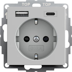 Prise Schuko Double Usb Type A/C Avec Sécurité Plus - 2459015