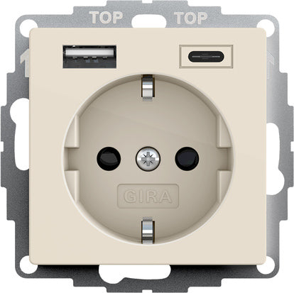 Prise Murale Usb Double Type A/C Avec Sécurité Plus - 245901