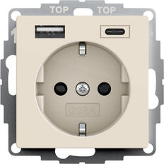 Prise Murale Usb Double Type A/C Avec Sécurité Plus - 245901
