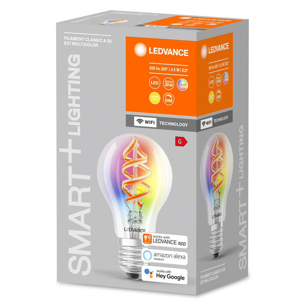 LEDVANCE Ampoule LED Filament RGBW E27 Wifi Intelligente 4.5W - 4058075619012