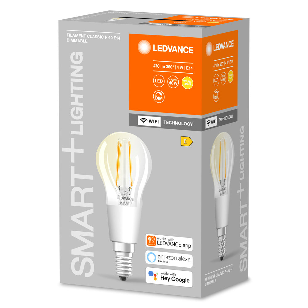 LEDVANCE Smart+ Wifi Filament Mini Ampoule E14 4W 2700K - 4058075609778