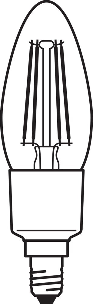 LEDVANCE Ampoule Filament Intelligente WiFi Bougie E14 4W 2700K - 4058075609754