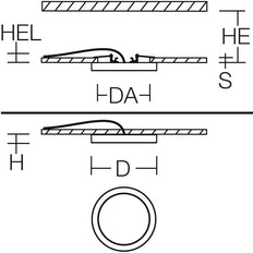 Rzb Trixy Rond Led Multicolore Downlight 14-22W - 901718.002