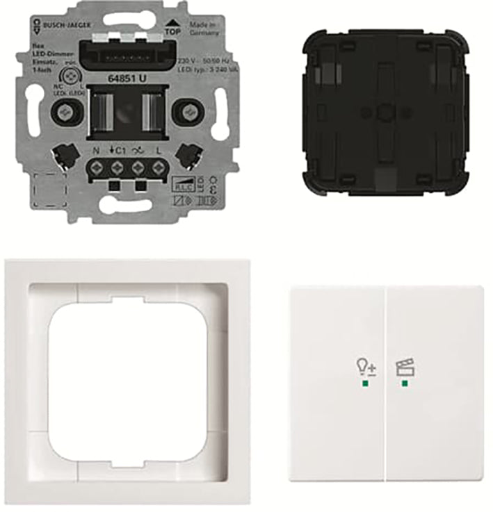 ABB Busch Free@Home Dimmer Sans Fil Flex Set Avenir 84 - 2CKA006200A0294