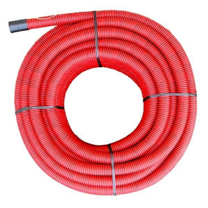 Conduit De Protection De Câble Pe-Hd 50X40Mm Rouge 50M - Mbr050 [50 Mètres]