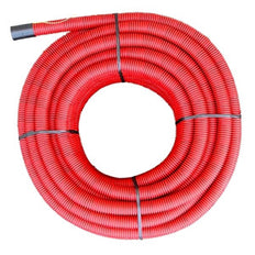 Double Wall PE-HD Cable Protection Pipe 40x33mm Red 50M - MBR040 [50 Meters]