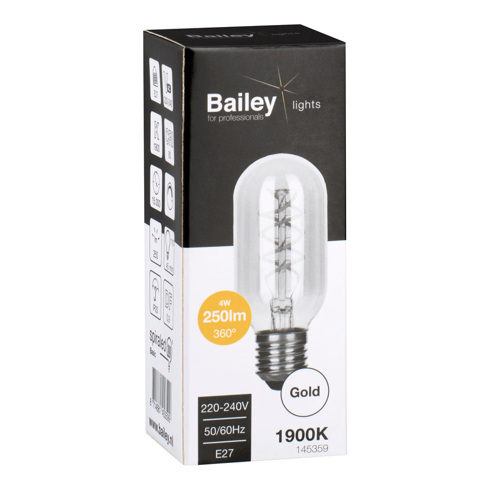 Bailey Spirale De Base T45 E27 Dimmable LED 4W Or - 145359