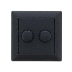 Plaque De Capot En Plastique Noir Pour Dimmer Duo GIRA RAL9005 - 891234