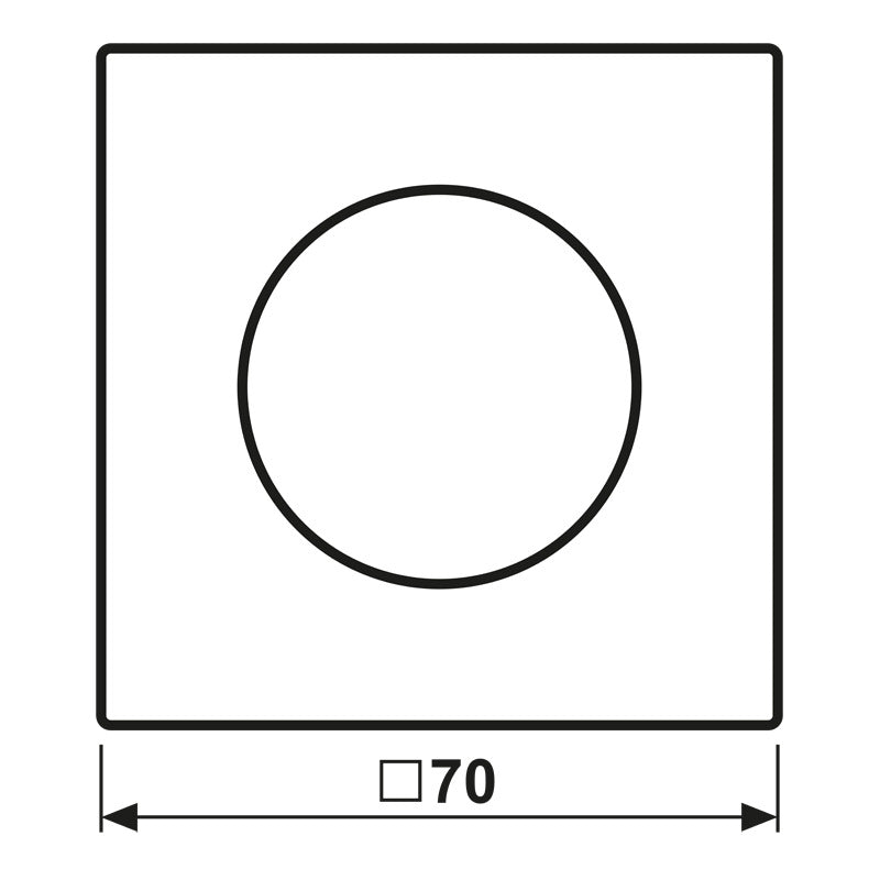 Jung LS Range Rotary Dimmer Cover Anthracite - AL1740AN