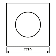 Jung LS Range Dark Rotary Dimmer Cover - AL1740D