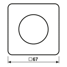 Jung CD500 Rotary Dimmer Knob Alpine White - CD1740