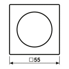 Jung A Range Rotary Dimmer Cover Mocha - A1740MO