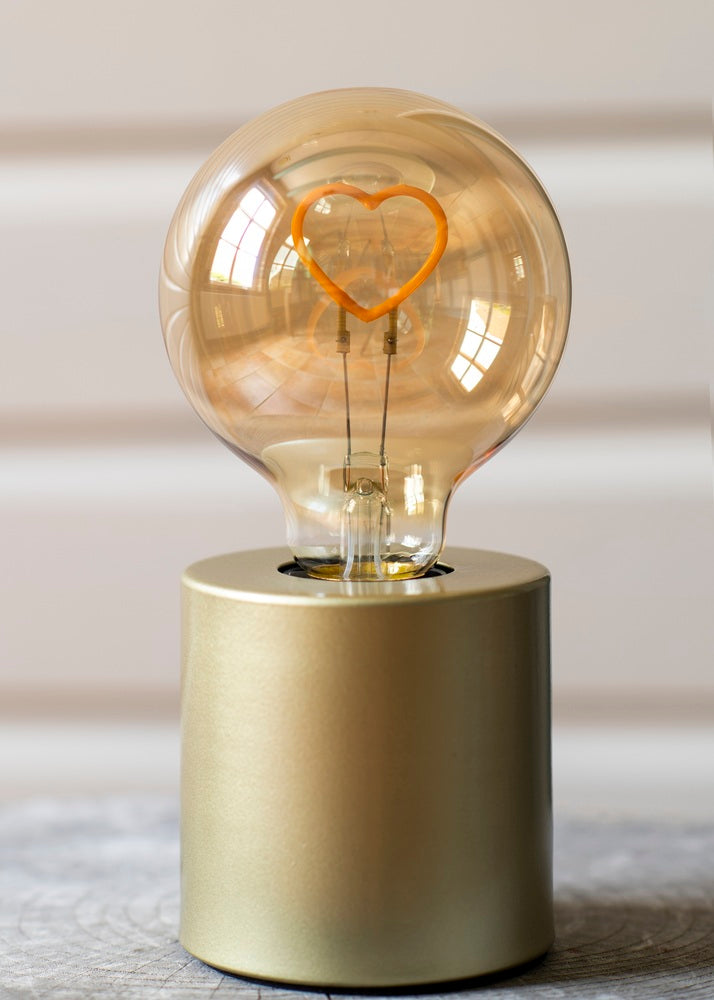 Bailey LED Heart Silhouette G95 E27 2W Gold - 145546