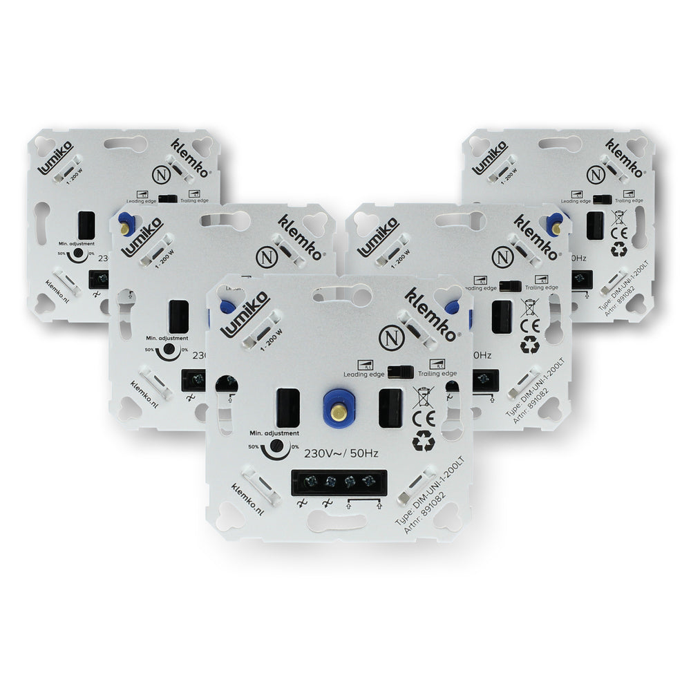 Klemko Lumiko Universel Dimmer Led 200W - 891082-AP [5 Pièces]
