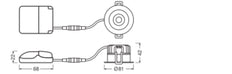 Ledvance 8W Spot Led Encastré Fixe IP44 Blanc Chaud - 4058075799547