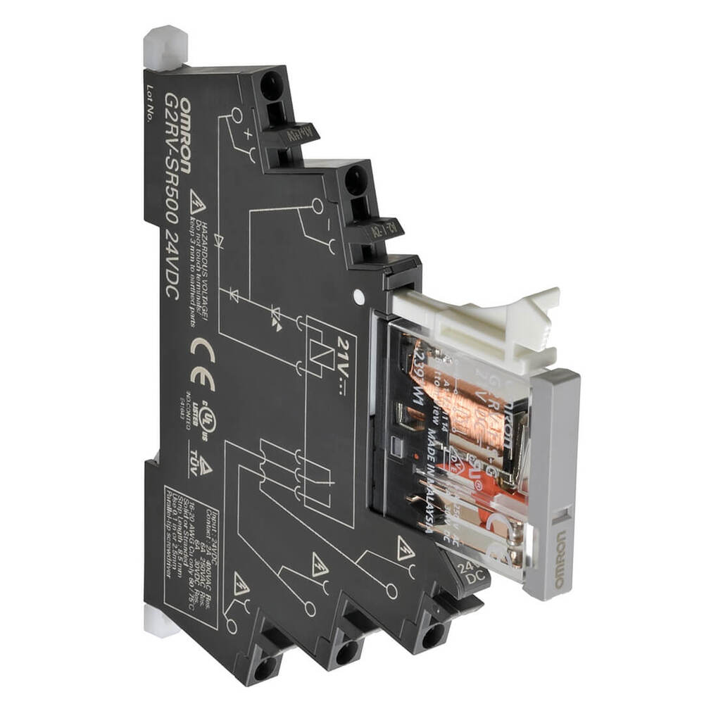 Omron G2RV 6mm Spdt Relais Avec Push-In Socket 24Vac - G2RV8201H