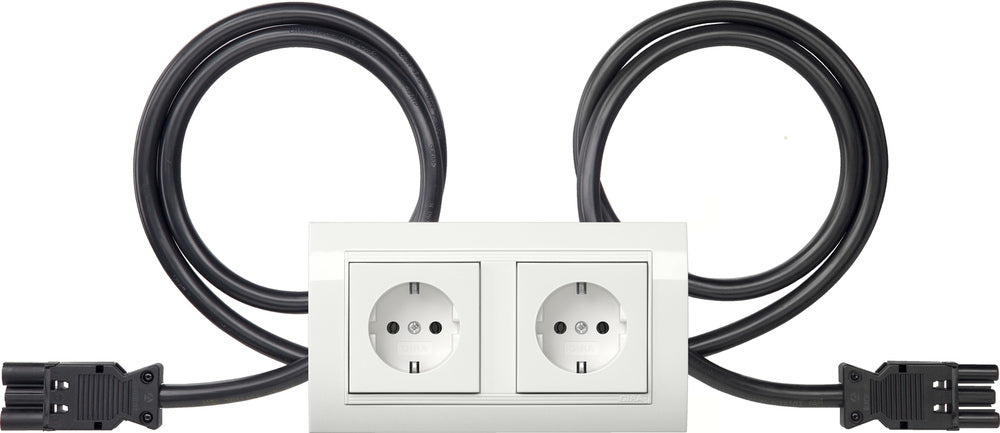 Gira Standard 55 Prise SCHUKO Double Avec Cadre - 4931023