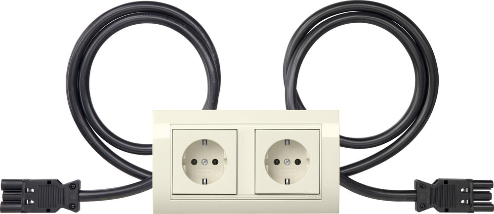 Gira Standard 55 Prise Double Avec Cadre Type 10 - 4931021