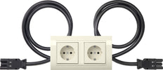 Gira Standard 55 Prise Double Avec Cadre Type 10 - 4931021
