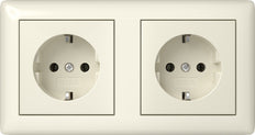 Gira Standard 55 Dual SCHUKO Socket With Frame - 482101