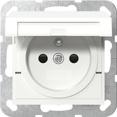 Gira Système 55 Sécurité Plus Prise Avec Capot À Charnière - 448803