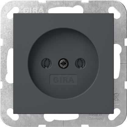 Gira Système 55 Prise Non Mise À La Terre 16A 250V Anthracite - 448028