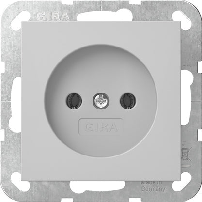 Prise Gira Système 55 2 Pôles 16A 250V Gris Mat - 4480015