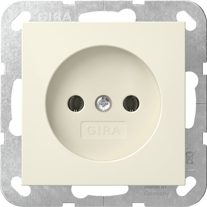 Gira System 55 2-Pole Socket Outlet Without Ground - 448001