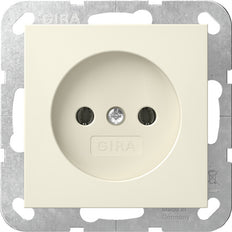 Gira System 55 2-Pole Socket Outlet Without Ground - 448001