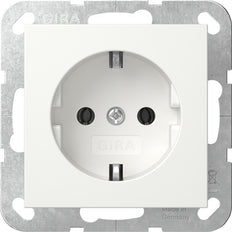 Gira Système 55 Prise Schuko 16A Blanc Pur Mat - 446627 [2 Pièces]
