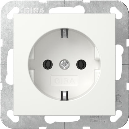 Gira Système 55 Prise Schuko Blanche Pure - 446603 [2 Pièces]