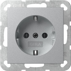 Gira Système 55 Aluminium Prise SCHUKO 16A 250V - 446626