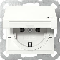 Gira Système 55 Prise Schuko Avec Capot Hinge IP44 - 445427