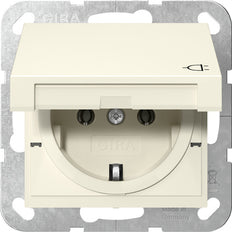 Prise Schuko Gira Système 55 Avec Capot À Charnière - 445401