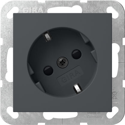 Gira Système 55 Prise De Sécurité Plus Angulaire À 30 Degrés Anthracite - 441828
