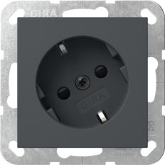 Gira Système 55 Prise De Sécurité Plus Angulaire À 30 Degrés Anthracite - 441828