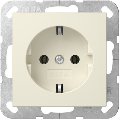 Gira Système 55 Prise Schuko Crème Blanc - 418801 [2 Pièces]