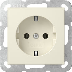 Gira Système 55 Prise Schuko Crème Blanc - 418801 [2 Pièces]