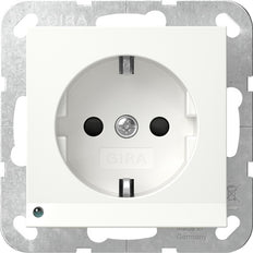Gira Système 55 Prise De Sécurité Led Avec Capteur - 417003