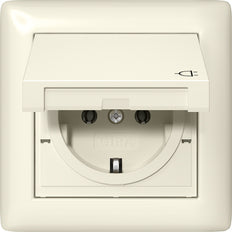 Gira Standard 55 IP44 SCHUKO Socket With Hinged Cover - 415701